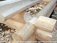 VR Būve,оцилиндрованное бревно